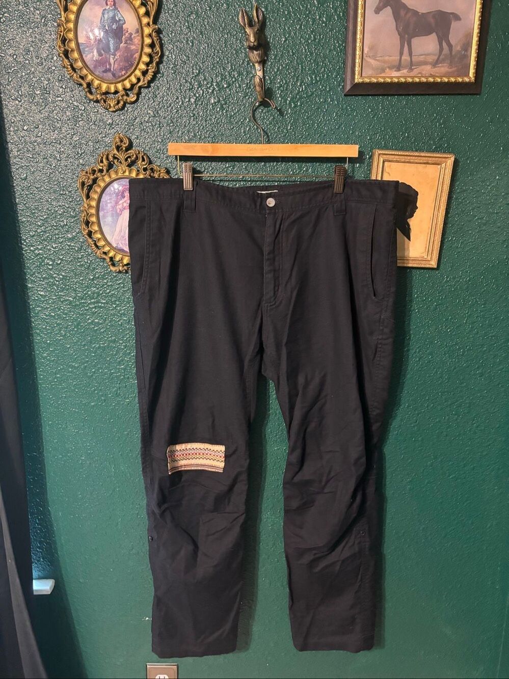 LIVSN Trail Pants Mens Sz 40 L30 Pants Black Patch
